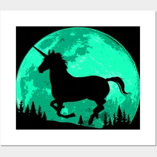 Unicorn Moon Posters and Art